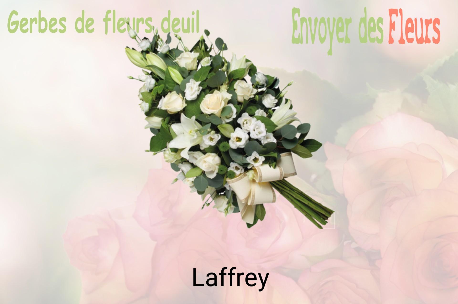 Gerbe de fleurs de deuil livrée à Laffrey